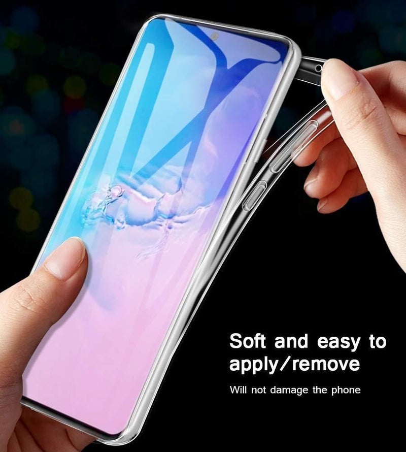 غطاء حماية بتصميم رفيع ومرن مصنوع من السيليكون لهاتف سامسونج جالاكسي S20 بلس/S20/S11 شفاف - Image 2