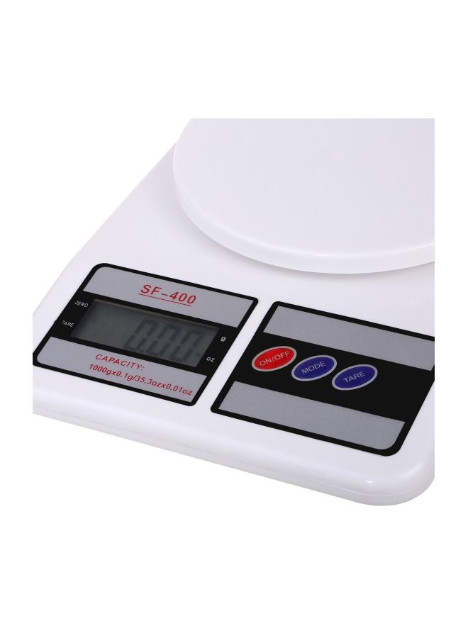 Inditradition Digital Kitchen Weighing Scale White/Black 9.65x 6.7 x1.38inch - Image 3