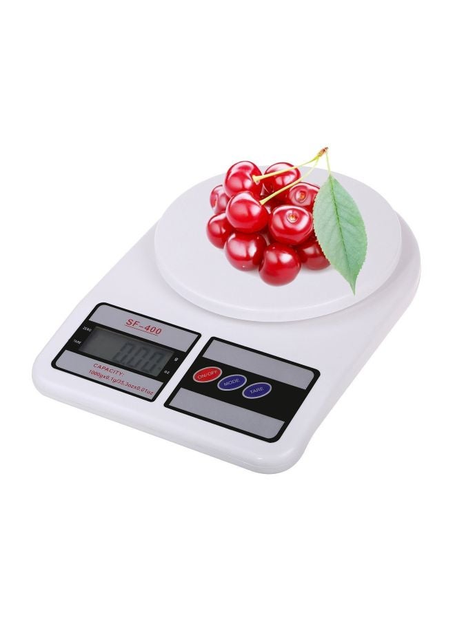 Inditradition Digital Kitchen Weighing Scale White/Black 9.65x 6.7 x1.38inch - Image 4
