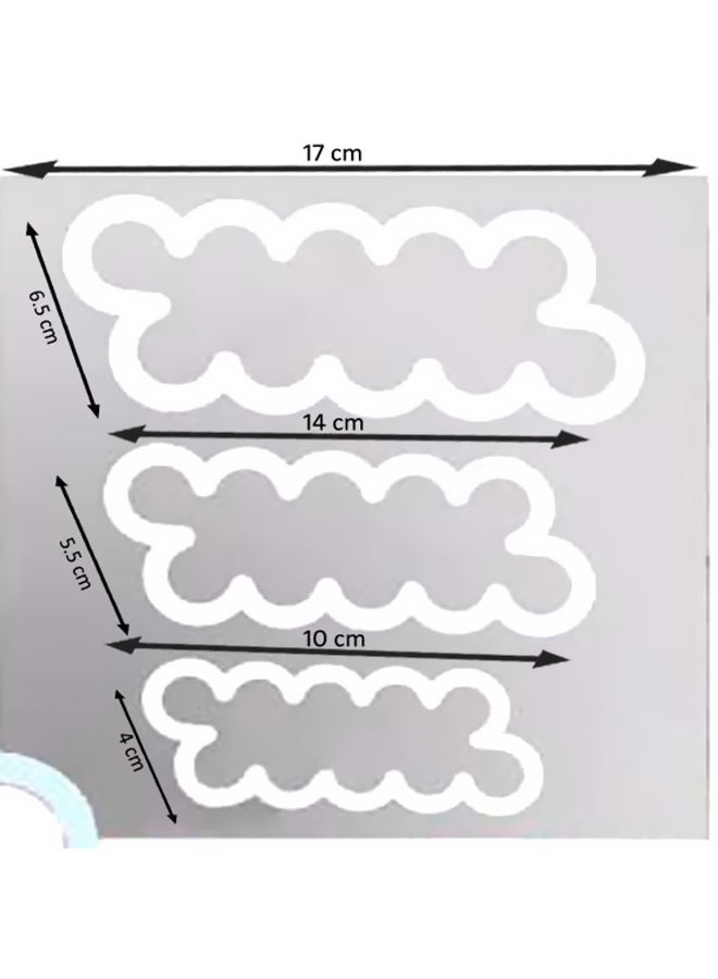 بينديا طقم قطاعات كوكيز على شكل وردة مكون من 3 قطع وردي - Image 3