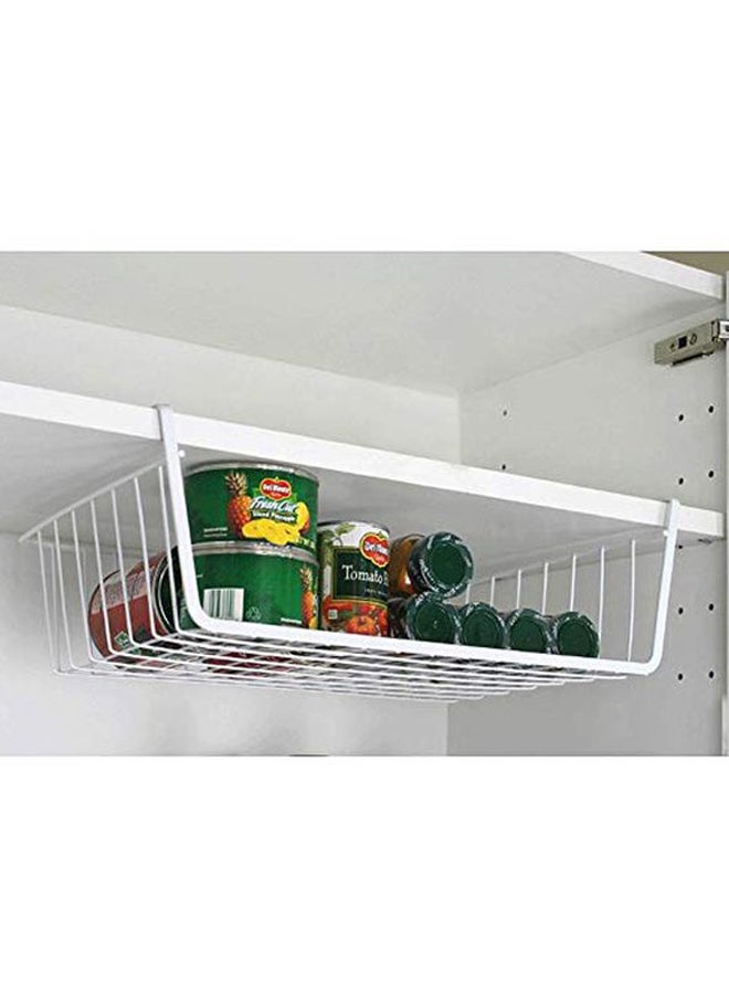 HOME CUBE Under Shelf Storage Rack White 14.4x5.3x9.3inch - Image 4