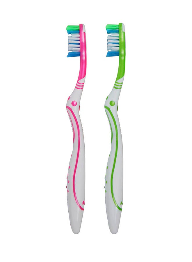 Colgate 2-Piece Max White Manual Toothbrush Multicolour - Image 1