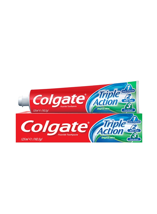 Colgate - Triple Action Original Mint Toothpaste 125ml - Image 1