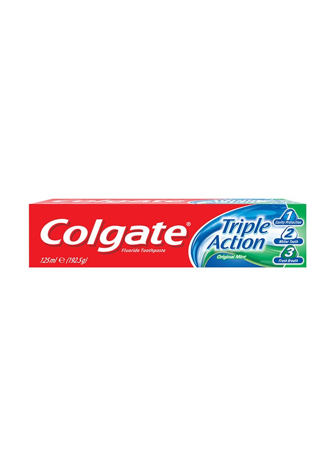 Colgate - Triple Action Original Mint Toothpaste 125ml - Image 1