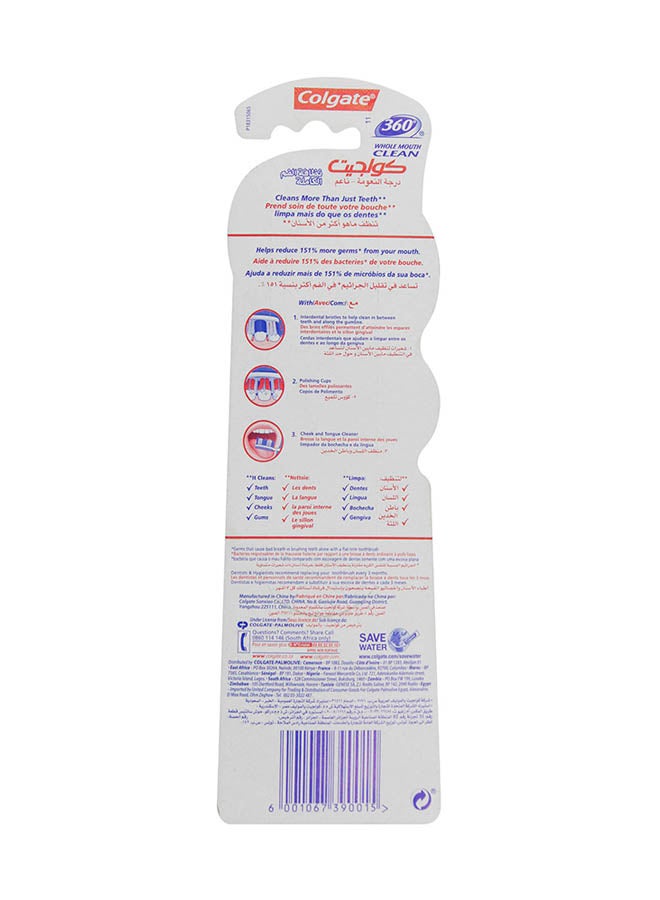 Colgate - 2-Piece 360 Degree Whole Mouth Clean Soft Toothbrush - Image 1