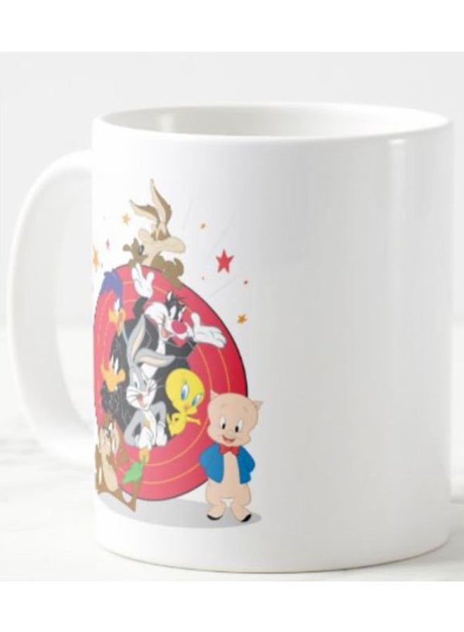 1st Piece Looneytunes Printed Ceramic Mug White/Red/Black  - Image 2