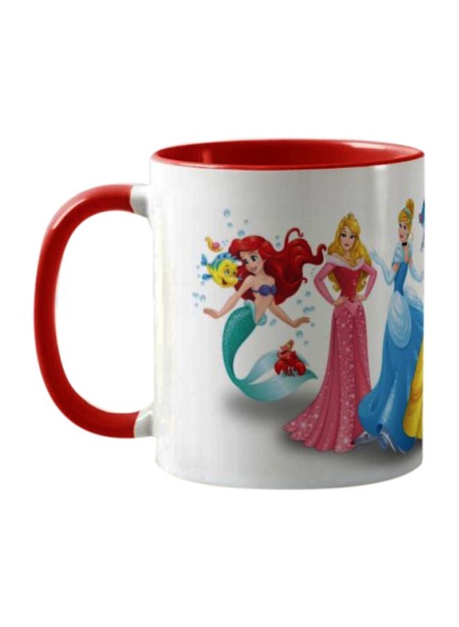 1st Piece Disney Princess Printed Mug White/Pink/Blue  - Image 1