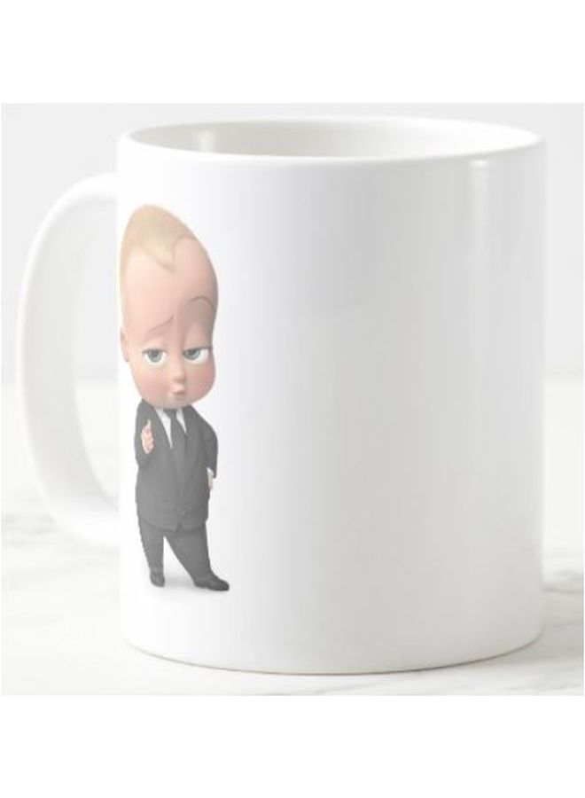 فرست بيس مج القهوة بصورة شخصية فيلم Baby Boss أبيض / أسود / بني  - Image 2