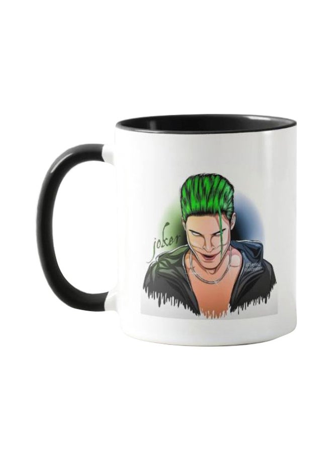 1st Piece The Joker Printed Coffee Mug White/Black/Green  - Image 1