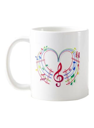 Music Notes Printed Mug White/Red/Blue - v1597905124/N39848150A_1