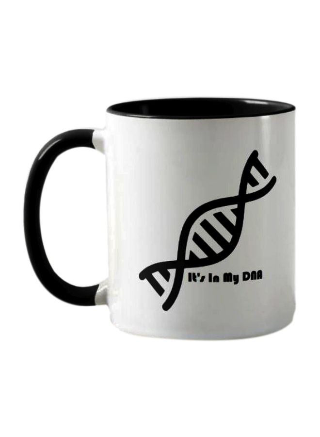 1st Piece - Its in My DNA Printed Coffee Mug White/Black - Image 1