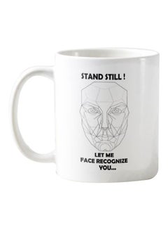 Face Recognition Printed Mug White/Black