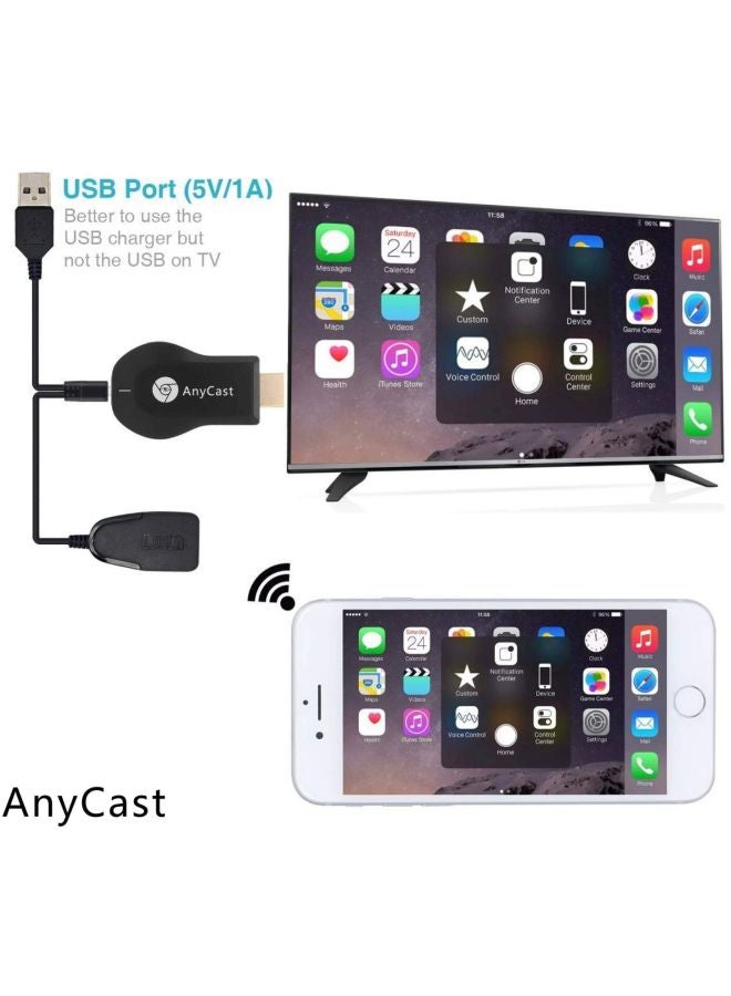 AnyCast M2 Plus Miracast HDMI Airplay Dongle Black  - Image 2