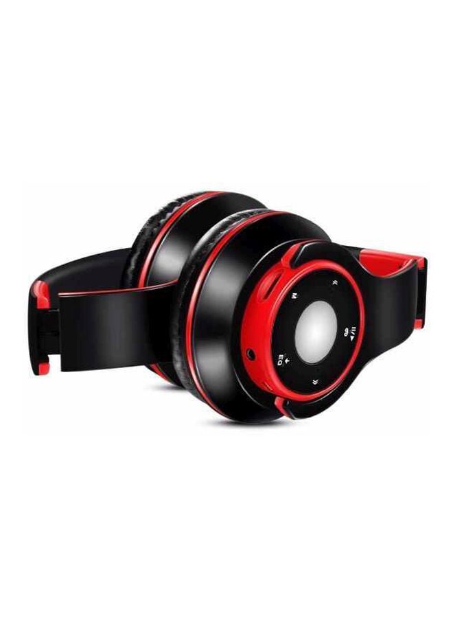 Beauenty Stereo Bluetooth Over-Ear Headphones With Mic Black/Red - Image 3