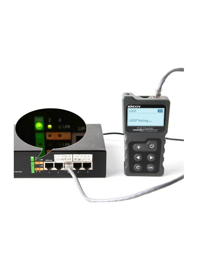 KKmoon Multifunctional LCD Network Cable Tester Grey/Black 22.5x4x11cm  - Image 2