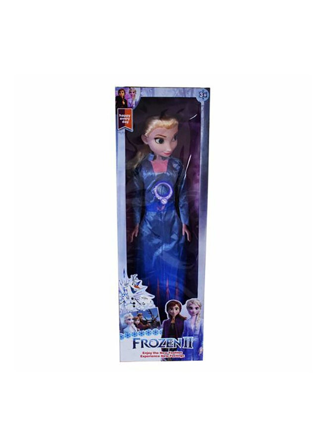 Frozen Fashion Doll With Sounds Blue Multicolor 90cm - Image 1