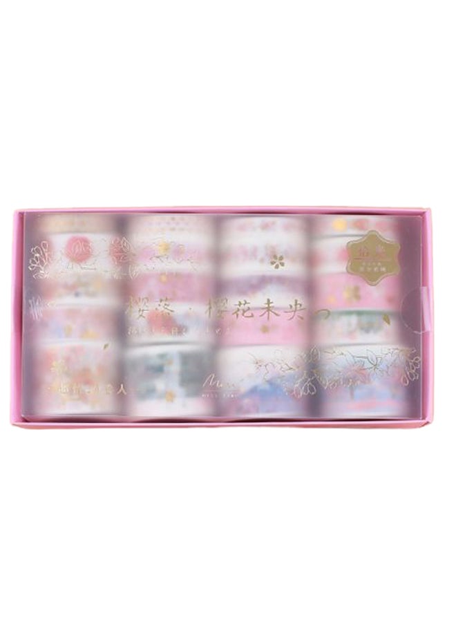 20-Piece Self Adhesive Washi Japanese Gold Foil Masking Tape Multicolour - Image 2