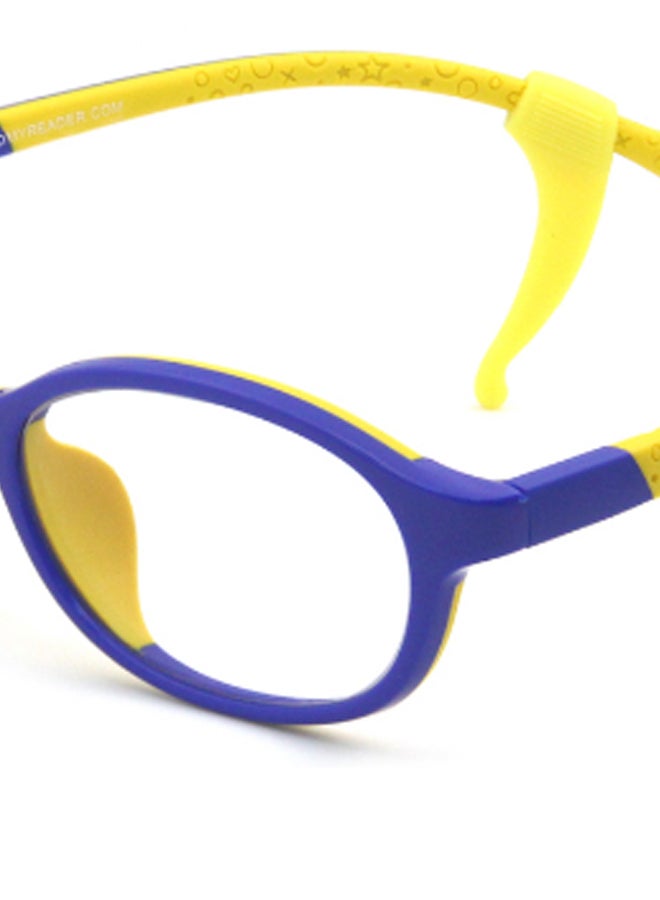 نظارة طبية بإطار بيضاوي وعدسات حاجبة للضوء الأزرق للأطفال - Image 4