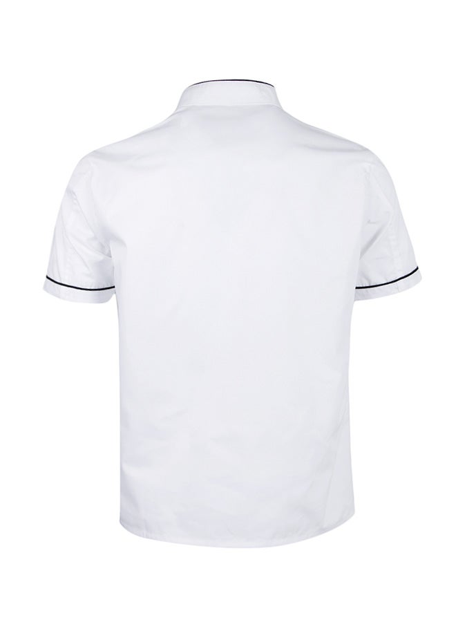 Generic Short Sleeve Chef Jacket Chiffon white  - Image 2