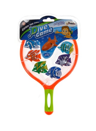 6-Piece Catch The Fish In The Net Set With Badminton Net - Assorted - v1597920788/N24209532A_1