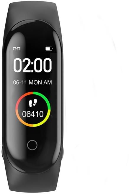 سوار ذكي لتتبع اللياقة البدنية طراز M4 أسود - Image 2