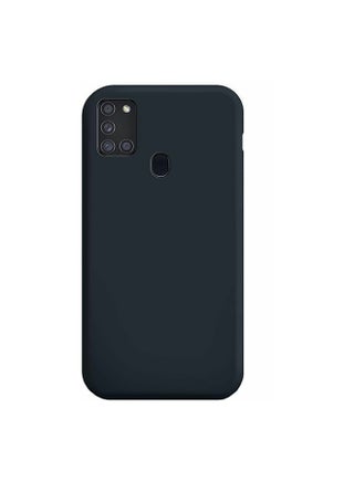 غطاء حماية من السيليكون لهاتف سامسونج جالاكسي A21s. أسود - v1597928694/N39489567A_1