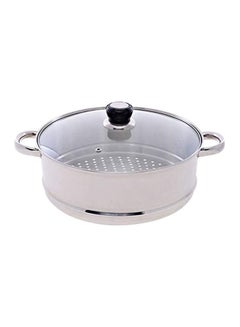 Wilson 4-Piece Steamer With Lid 30 cm Silver/Clear  - Image 2