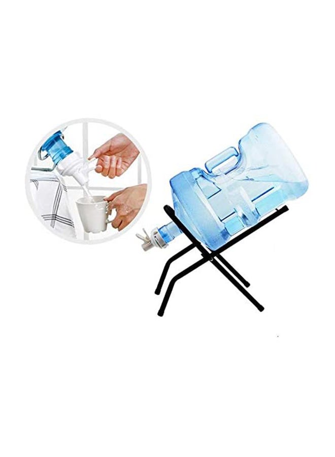 ALMUFARREJ - Foldable Water Dispenser Bottle Stand Black 40x34cm - Image 1