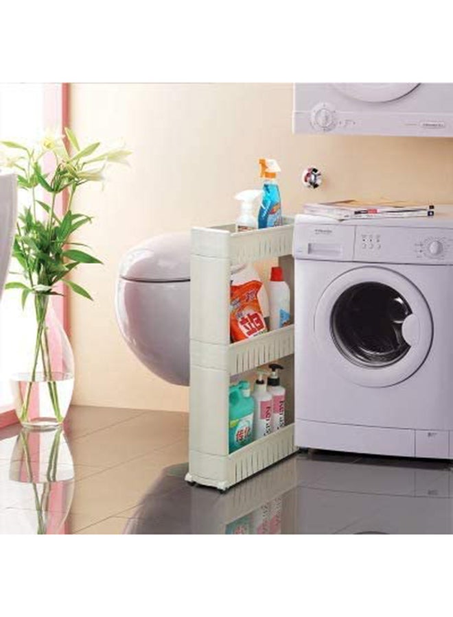 MT - Three Layer Multipurpose Side Storage Rack White - Image 1