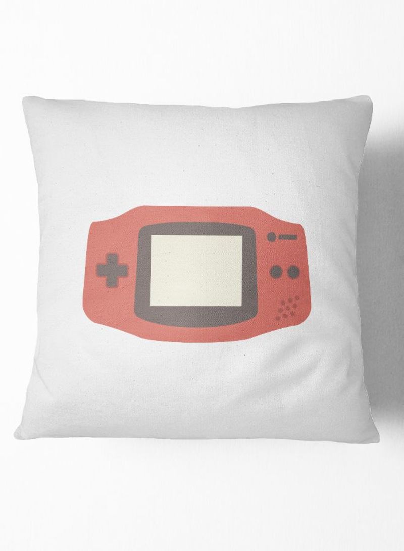 Gamer Retro Nintendo Throw Pillow White 16 x 16inch  - Image 1