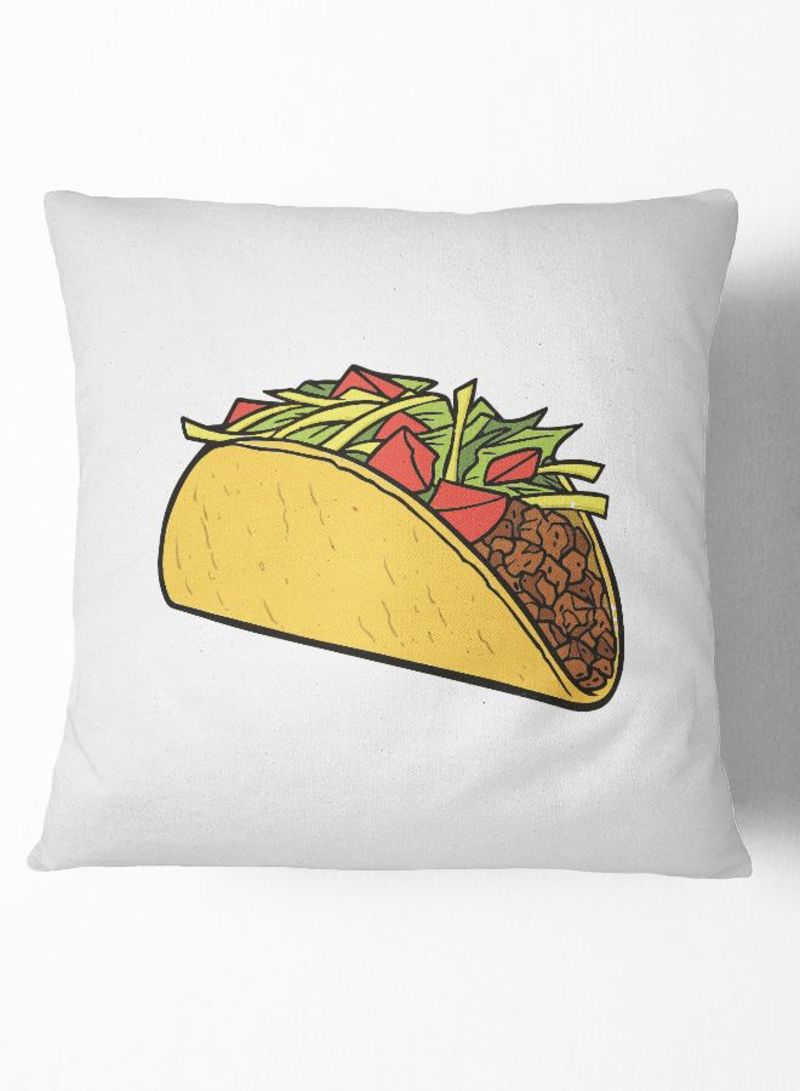 Taco Throw Pillow Multicolour 16 x 16inch - Image 1