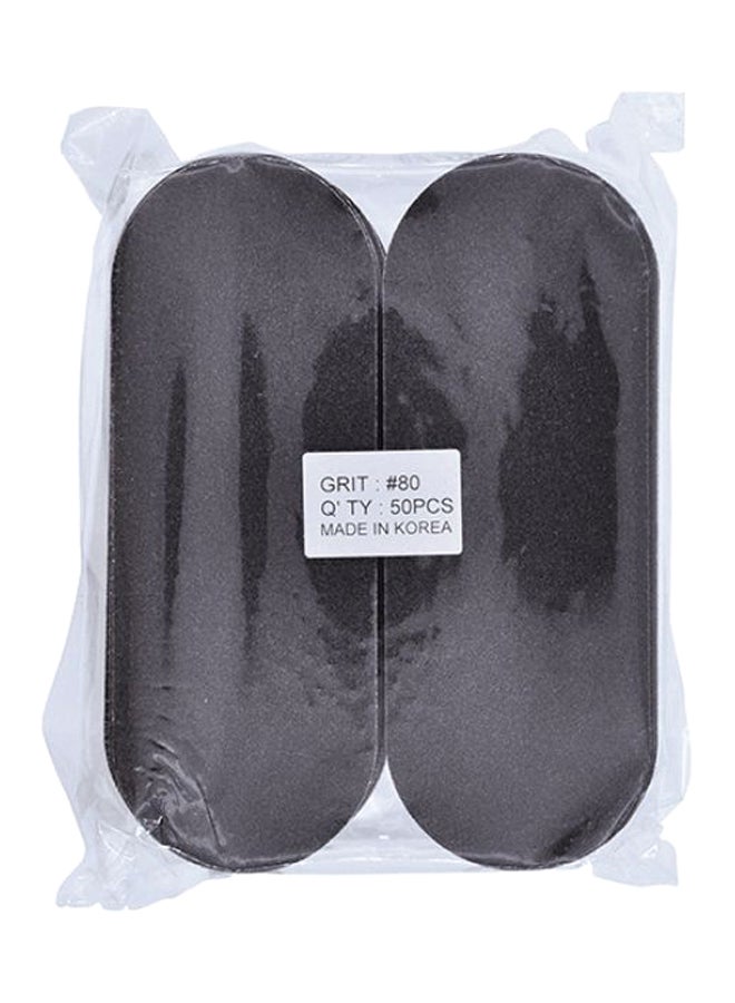 globalstar Pack Of 50 Foot File Grit Sticker Black 