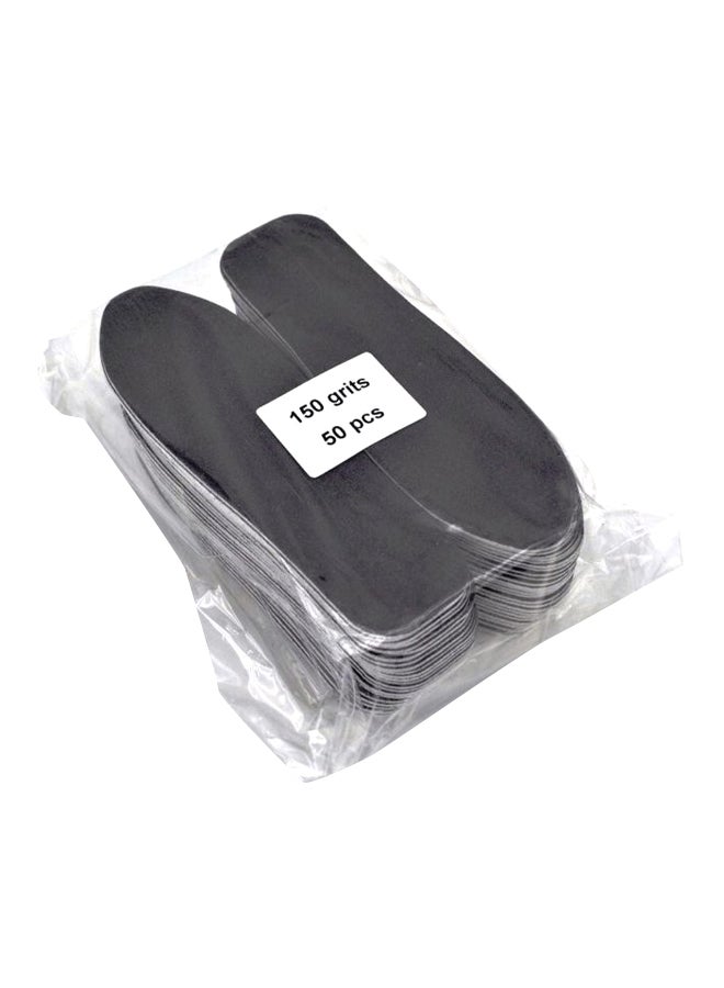 globalstar Pack Of 50 Disposable Foot File Grit Sticker Black 