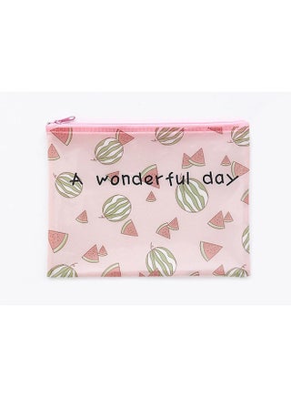 Watermelon Fruits Printed A5 Document Holder Pink - v1597944477/N39817615A_1