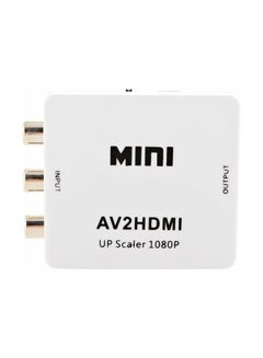 AV To HDMI HD Video Converter White