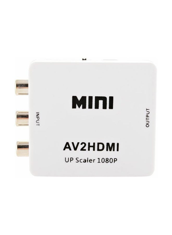 Generic - AV To HDMI HD Video Converter White - Image 1