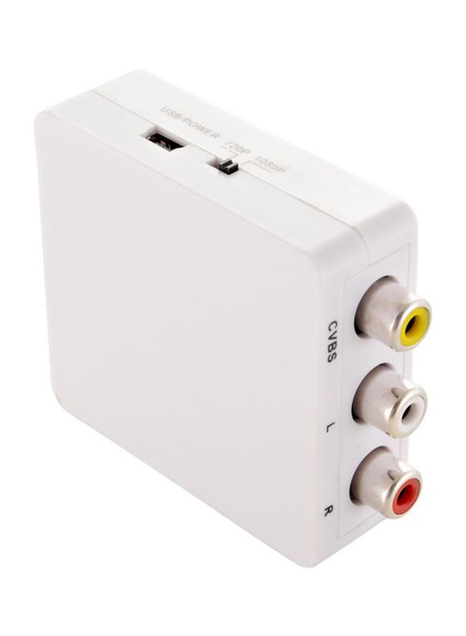 Generic - AV To HDMI HD Video Converter White - Image 1