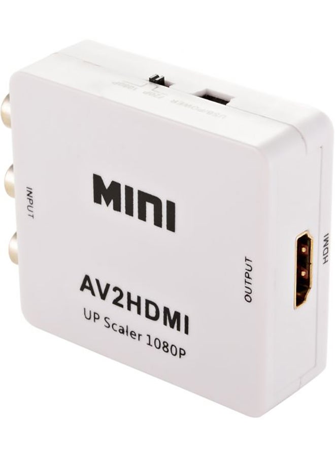 Generic - AV To HDMI HD Video Converter White - Image 1