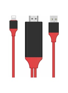 Lightning To HDMI Cable Adapter Red/Black