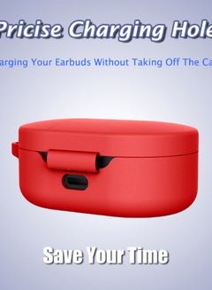 VINSOC Full Protective Case Cover For Xiaomi Redmi Airdots Red  - Image 3