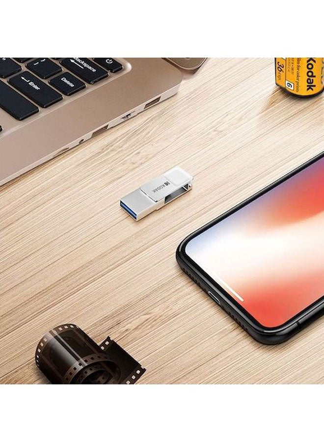 Kodak 2-In-1 Type-C To USB 3.1 Metal Flash Drive C6687-32-L Silver  - Image 5
