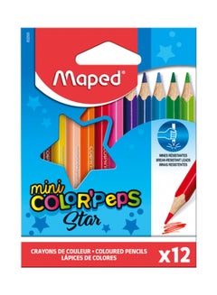 Maped 12-Piece Mini Color Pencils Set Multicolour  - Image 1