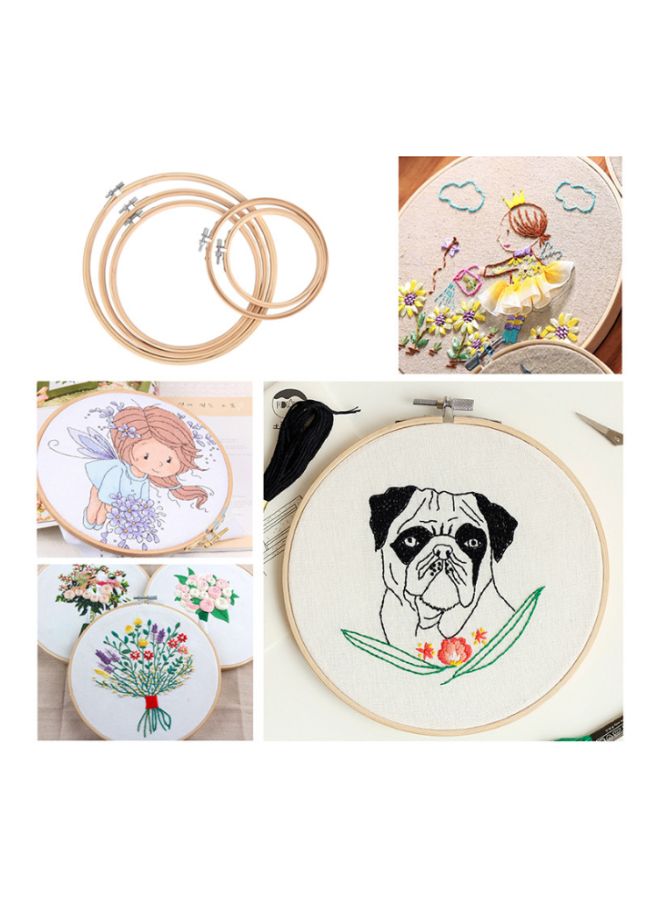 Beauenty - 5-Piece Embroidery Hoop Set Beige - Image 1