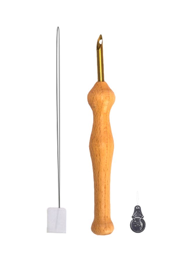 Beauenty Embroidery Needle Tool Set Beige/Gold - Image 1