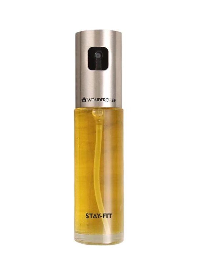 Wonderchef Stay Fit Oil Sprayer Clear/Silver 100ml - Image 1