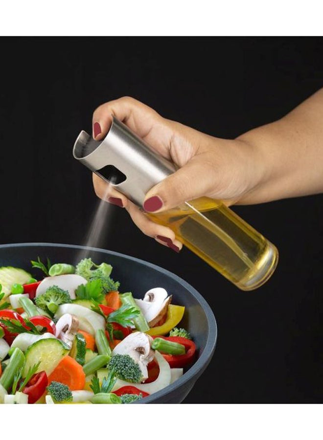 Wonderchef Stay Fit Oil Sprayer Clear/Silver 100ml - Image 3