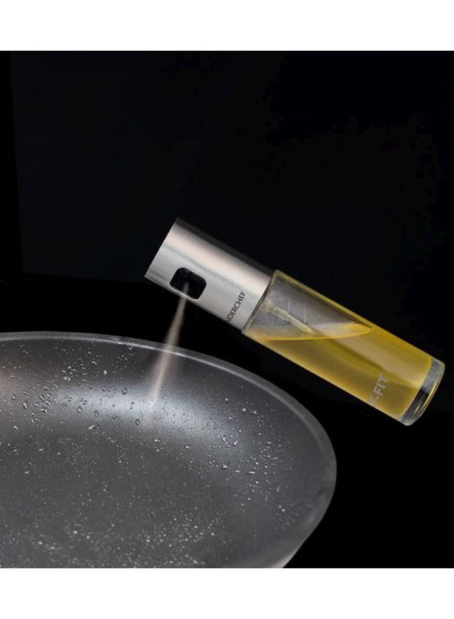 Wonderchef Stay Fit Oil Sprayer Clear/Silver 100ml - Image 4