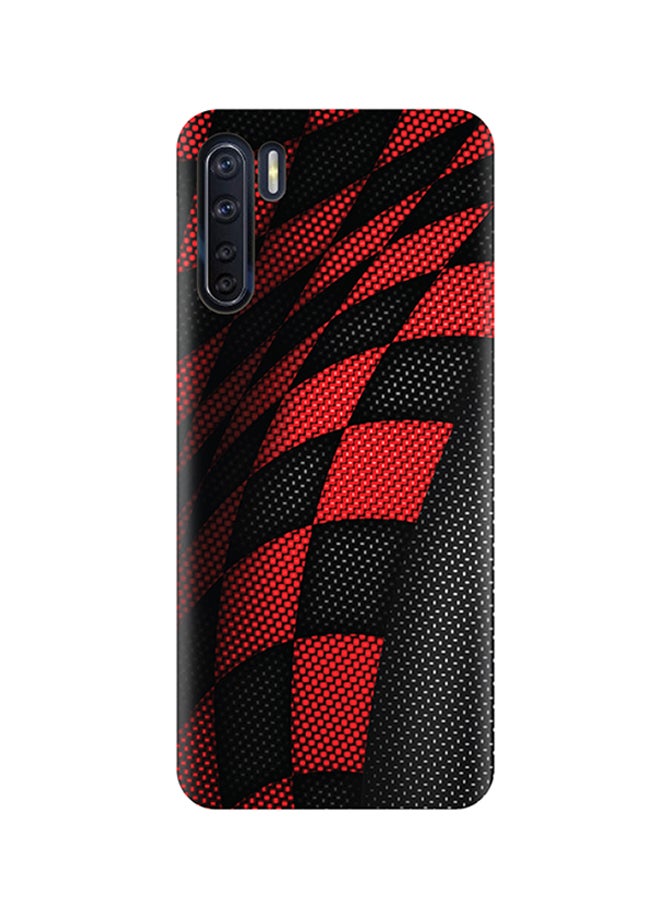 AMC DESIGN Protective Case Cover For Oppo A91 Red/Black - Image 1
