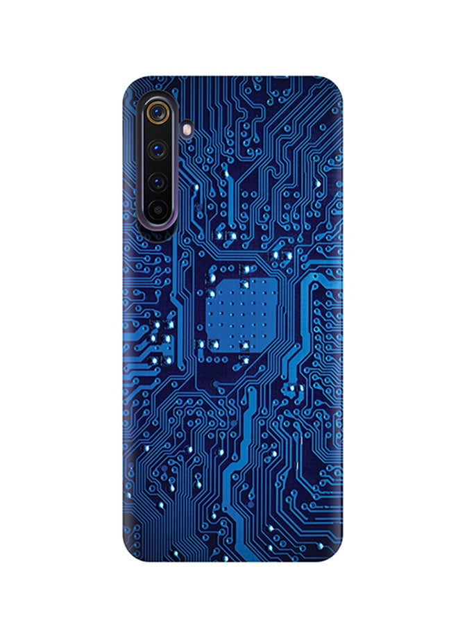 إيه إم سي ديزاين غطاء حماية واقِ لهاتف ريلمي 6 أزرق - Image 1