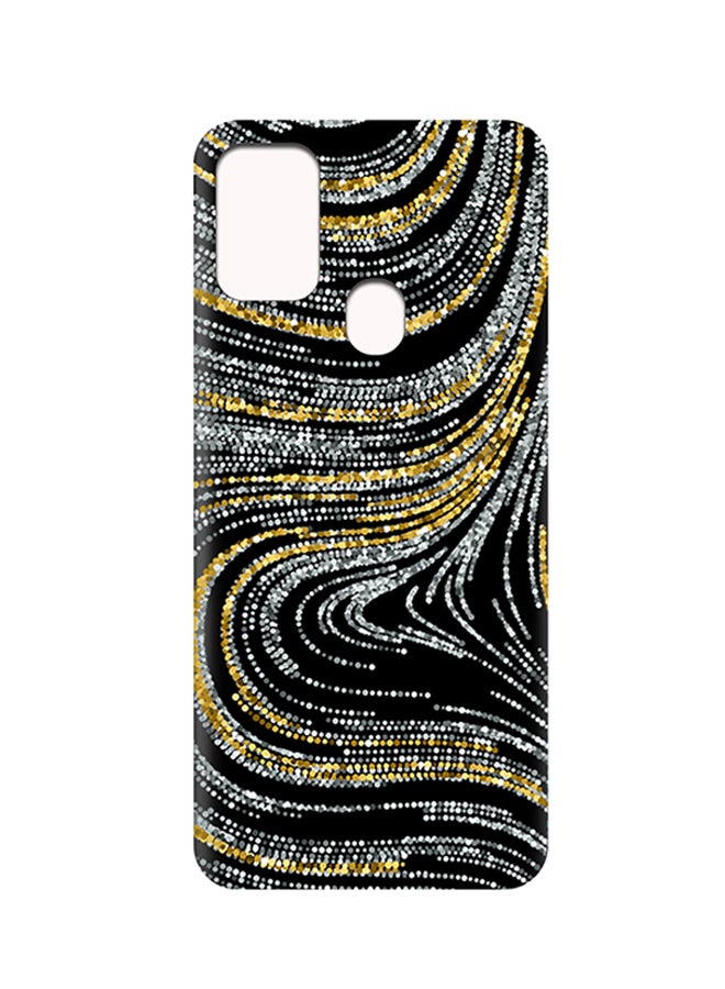 إيه إم سي ديزاين غطاء حماية واقٍ لهاتف سامسونج جالاكسي M31 أسود / ذهبي / فضي - Image 2